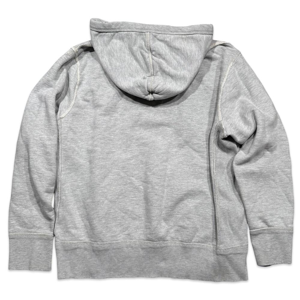 American Eagle Y2K Gray Thermal Heavyweight Logo Hoodie - Picture 2 of 5